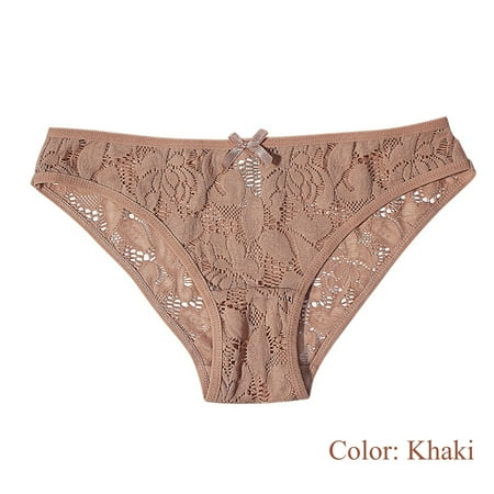 DondPO Womens Underwear Panties for Women Lace Underwear For Womens Cotton Bikini Panties Soft Hipster Panty Ladies Sexy Briefs Seamless Underwear Lingerie for Women Cotton Underwear Khaki XL