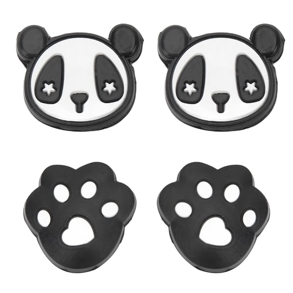 Falleo Clearance 4Pcs Tennis Racket Shock Absorbers Silica Gel Cute Pattern Portable Vibration Dampeners Sport Accessories Panda and Claw Shape