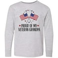 thumbnail image 3 of Inktastic Military Proud of Veteran Grandpa Long Sleeve Youth T-Shirt, 3 of 5