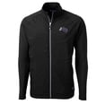 thumbnail image 2 of Men's Cutter & Buck Black Stephen F Austin Lumberjacks Adapt Eco Knit Hybrid Recycled Full-Zip Jacket, 2 of 3