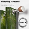 thumbnail image 2 of Outdoor Curtains for Patio Waterproof, Green Plants Outdoor Privacy Panels Grommet, Forest Natural Landscape Botanical Blackout Outside Curtains for Porch/Cabana/Pergola/Gazebo 54"x84", 1 Panel, 2 of 8