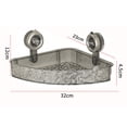 thumbnail image 2 of Copa de succión Estante de almacenamiento de baño sin cesta de almacenamiento de taladro Monte de pared de la pared de la rejilla del organizador de la ducha multifuncional para el baño de la cocina, 2 of 9