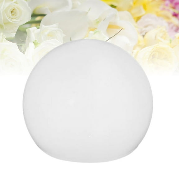 MUSEYA White Pe Solar Light Globe Shaped Lamp Waterproof Outdoor Night Light