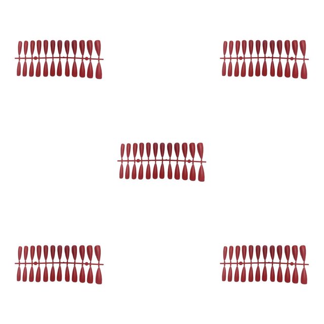 Seitruly Tabletas para mejorar las uñas Diseño elegante de puntos Uña falsa Aspecto resistente a los arañazos Puntas de manicura JM-20 Rojo Type2 NO2
