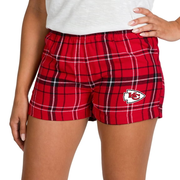 Women's Concepts Sport Red/Black Kansas City Chiefs Ultimate Flannel Shorts