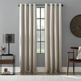 thumbnail image 2 of Archaeo Linen Blend Blackout Grommet Top Single Curtain Panel, 2 of 5
