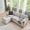 Light Grey, variant on Aitjunz 85.83'' Modular Cloud Couches, Sectional Sofa for Living Room, Modern Couches and Sofas with Storage Ottoman, L-Shape 4 Seat Chenille Cloud Sofa with Pillows for Bedroom