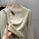 thumbnail image 3 of Suéter de cuello alto de terciopelo grueso para mujer, suéter de punto cálido con forro a la moda coreana, jersey ajustado de invierno, jersey de punto, 3 of 4