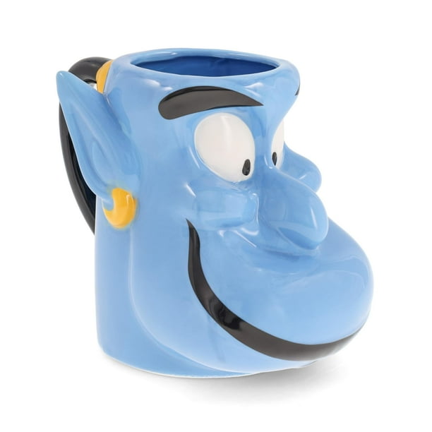 Taza plateada Buffalo Disney Aladdin Genie, 650 ml, cerámica 3D