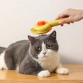 thumbnail image 5 of yeuweold Cat Comb Cat Comb 2 Rabbit Ear Pet Combs (Yellow + Green) - Massage and Hair Removal, Daily Care, 5 of 5