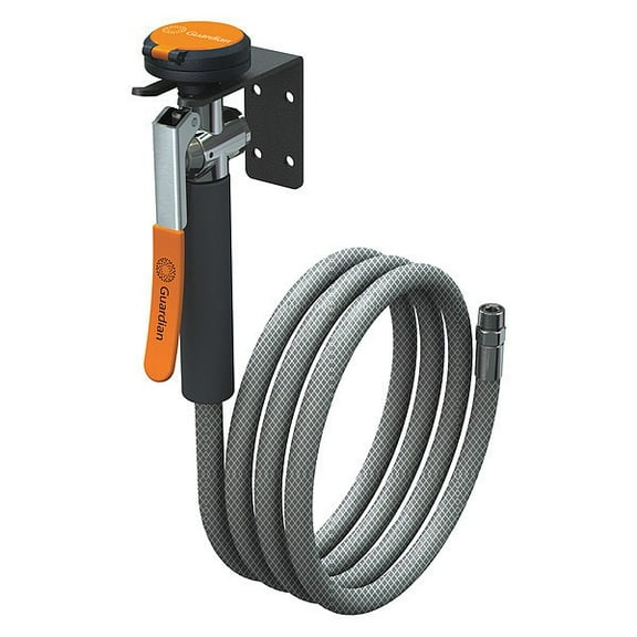 Guardian Equipment Single Head Drench Hose,Wall Mount,8 ft. G5025