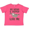 thumbnail image 3 of Inktastic Mema and Poppop Love Me Girls Sloth Girls Toddler T-Shirt, 3 of 5