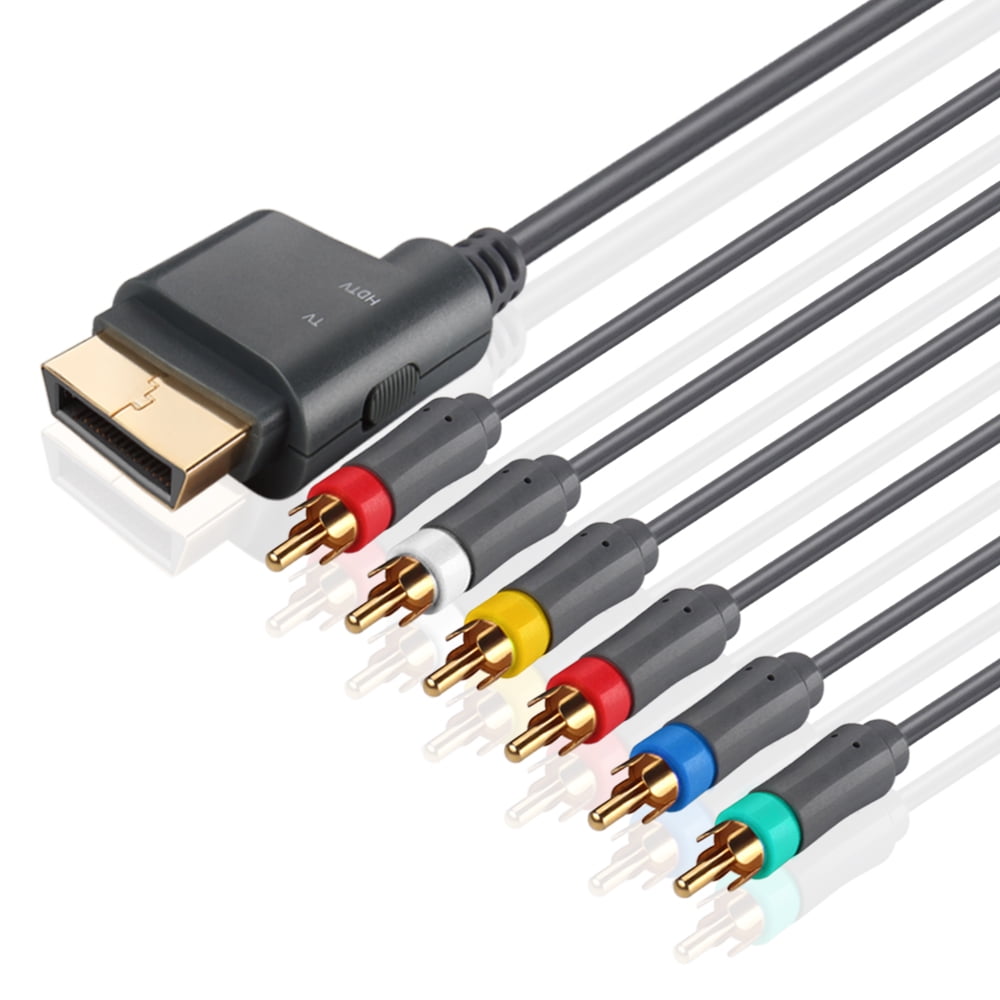 Xbox 360 AV Component Composite Cable Premium HDTV Video & RCA Stereo