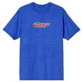 thumbnail image 7 of Powerpuff Girls Bubbles Is The Cute One Crew Neck Short Sleeve Blue Heather Men's T-shirt, 7 of 7