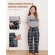 thumbnail image 3 of Pantalones de Pijama para Niños PATPAT a Cuadros Gris y Negro Talla 9-10 años, 3 of 7