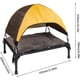 thumbnail image 2 of Outdoor Dog Lounger, Foldable Sun Protection Dog Bed with Canopy and Carry Bag, 2 of 5