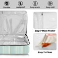 thumbnail image 4 of Iauyy Casserole Carrier for Hot Food Insulated Casserole Travel Carry Bag with Lid Food Warmer Bag for Party/Picnic,Light Green Vertical Stripes, 4 of 7