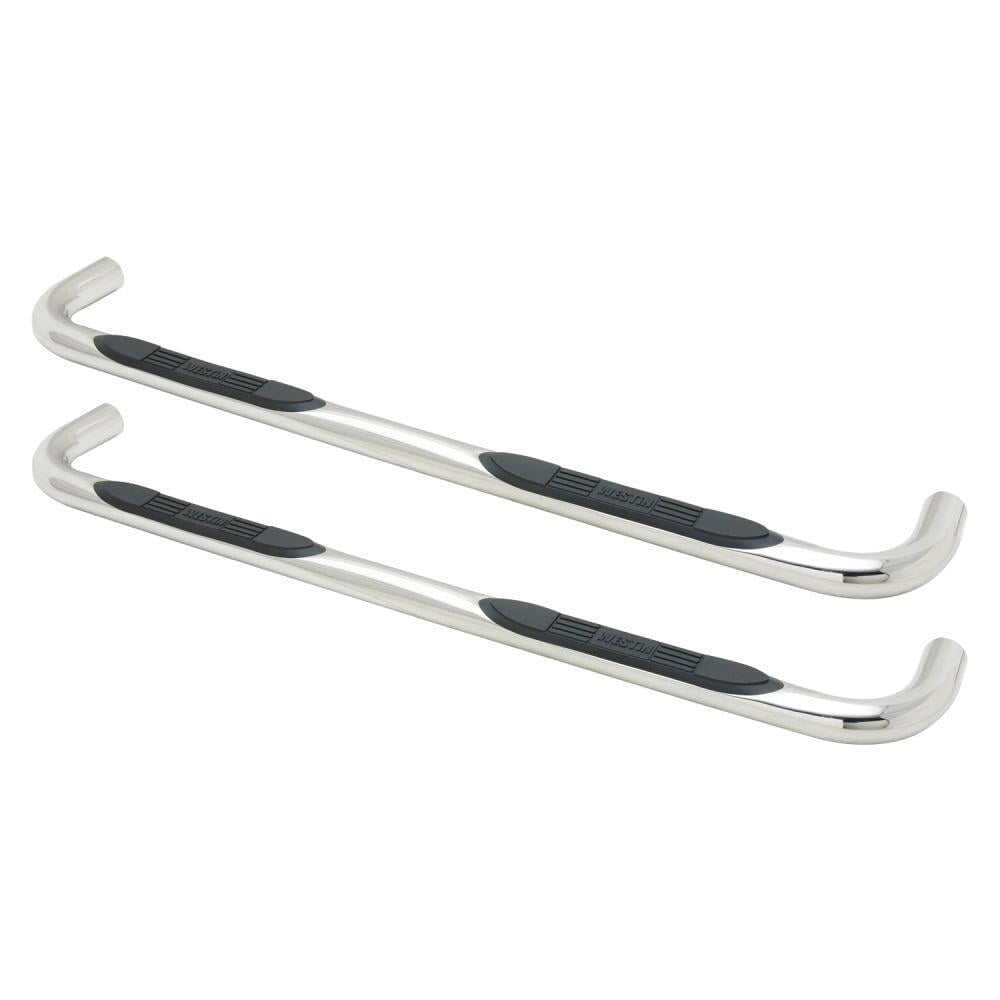 Westin 23-1330 E-Series 3" Round Nerf Step Bars - Polished Stainless Steel
