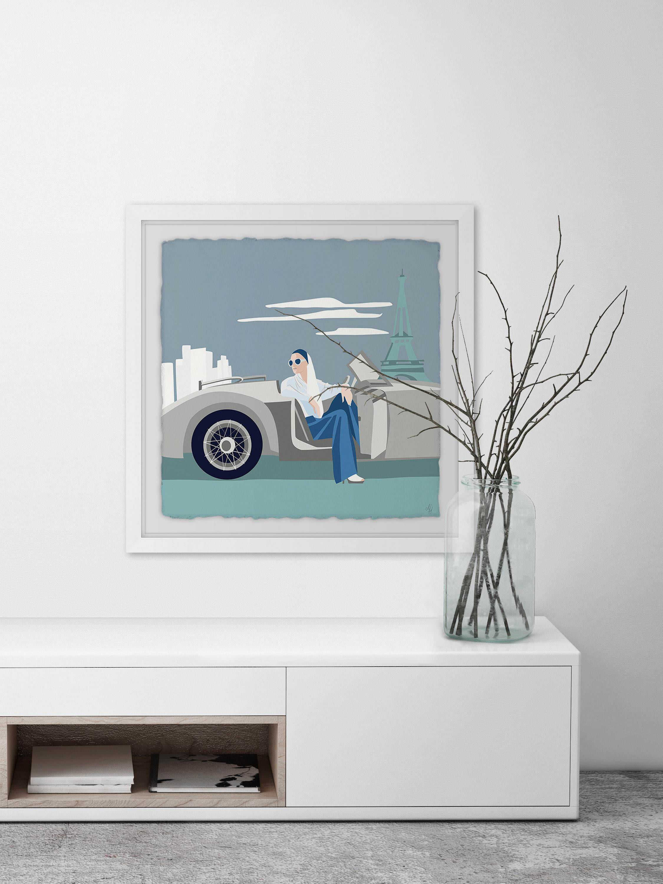 Paris Road Trip II Framed Painting Print