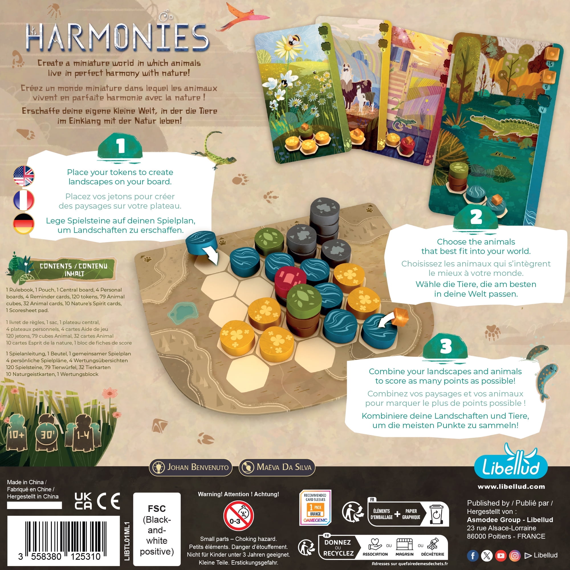 Harmonies Family Strategy Board Game for Ages 10+, from Asmodee