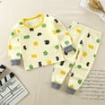 thumbnail image 3 of Toddler Baby Girls Boys Pajamas Long Sleeve Cartoon Tops Pants Sleepwear Outfits Pjs Set 2PCS for Kids Size 12-18 Months, 3 of 3