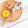 thumbnail image 4 of MasteelfCA Christmas Printed Wooden Handle Silicone Spatula Scraper Butter Cake Cream Stirrer Kitchen Baking Tool (Gingerbread Man), 4 of 7