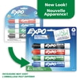 thumbnail image 2 of EXPO Dry Erase Markers, Low Odour Ink, Assorted Colours, Chisel Tip, 4 Count, 2 of 9