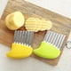 thumbnail image 2 of 4pcs Stainless Steel Crinkle Cut Potato Chip Cutter Wavy Cutter Kitchen Tools, 2 of 5