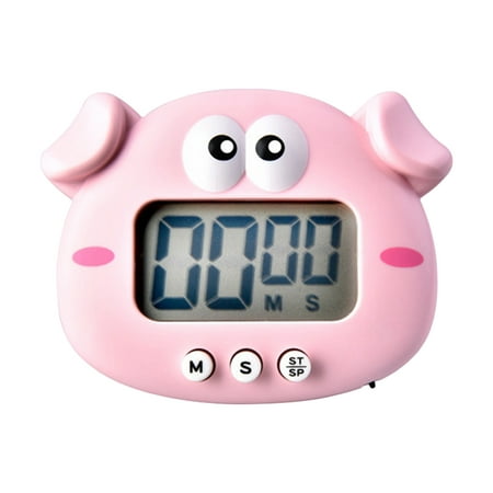 

Digital Kitchen Timer Cute Animal Timer with Strong Magnet Back Stand Loud Alarm Large Screen Cooking Timer for Time Management Workout Baking Egg Timer