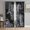 Black, White, Silver, variant on Black City Sheer Curtains 63 Inch Length 2 Panels Set, Modern Blue Architecture Classic Buildings Voile Window Treatment Rod Pocket Curtains Sheers Drapes for Bedroom/Living Room/Kitchen 52x"63"x2