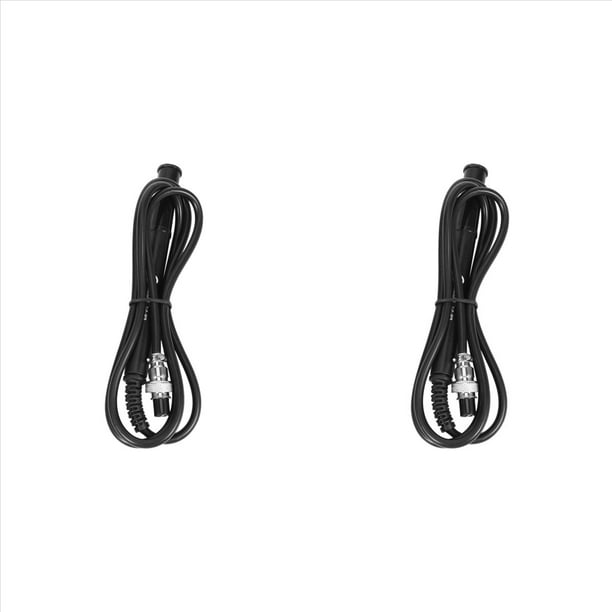 2X T12-P9 Manejar de Plástico para Estación de Soldadura Eléctrica Digital OLED / LED para Puntas de Soldadura T12 GX12-4 Manejar de Enchufe de Clavija, Negro