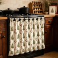 thumbnail image 4 of Christmas Oven Skirt with Ruffle Lace Trim, Farmhouse Tie-Top Stove Curtain, Oven Door Cover for Dishwasher Cabinet Kitchen Decor, 29.7 x 21.7 inch, 4 of 8
