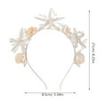 thumbnail image 2 of unbranded White Seashell Bridal Headpiece Mermaid Style Headband for Wedding Events, 2 of 8