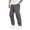 Dark Gray, variant on Dwralegc Baggy Cargo Pants Men Athletic Stretchy Work Cargo Pants Loose Fit Drawstring Elastic Waist Trousers Multi-Pocket Big and Tall Solid Color Pants Brown XL