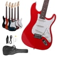 thumbnail image 4 of FASCK 39 Inch Electric Guitar, Full-Size Beginner Solid Body Guitar Kit with Gig Bag Strap Tremolo Bar Cable Picks,Red, 4 of 4