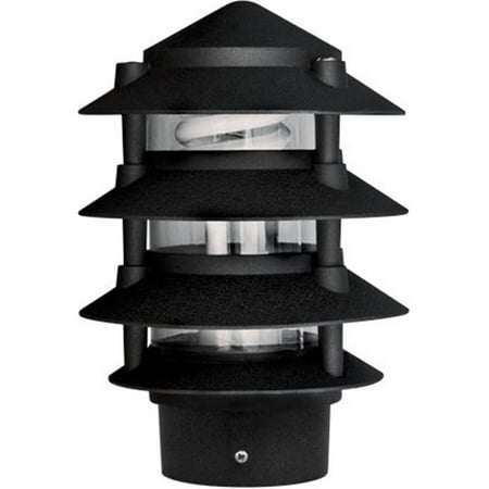 

3 in. Four Tier Pagoda Light - 7W 120V Black