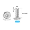 thumbnail image 2 of Uxcell Tornillos Phillips de Cabeza Redonda, Paquete de 32 M6-1 x 15mm Acero Inoxidable 304 18-8 Con Rosca Completa, 2 of 7