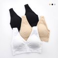 thumbnail image 2 of Grandest Birch 3 color  Plus Size Women Shockproof Breathable Wireless Push-up Vest Bra Sport Underwear  for Gym, 2 of 10