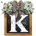 thumbnail image 3 of YAOMOBB Hanging Pendant Farmhouse Front Door Wreath Personalized Welcome Sign, 3 of 6