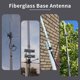 thumbnail image 2 of Antena VHF de fibra de vidrio de 17 pulgadas con base de radio Ham con kit de plano de tierra, cotor SO239 de 136-174 MHz para transceptor móvil, HT, repetidor, cáner, radios VHF marinos, 2 of 5