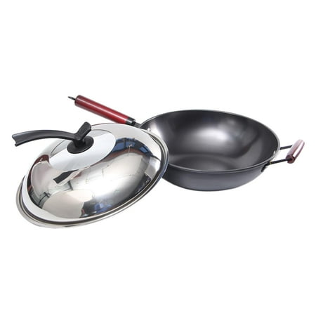 

Kitchen Stir Fry Pans with Lid Cookware Pots and Pans Skillet for All Stoves 36cm