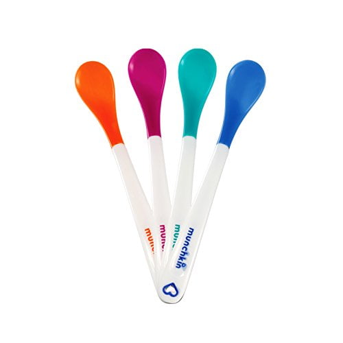 Munchkin White Hot Infant Safety Spoons, 4 Count