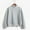 Gray, variant on Women's Oversized Solid Color Sweatshirt Long Sleeve Pullover Sweatshirt Plus Size Mock Collar Top Shirt Gray XS