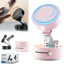 Foldable Portable Magnetic Car Phone Holder Dashboard Mount with Vacuum Base, Universal Hands-Free Holder for All Smartphones Pink