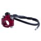 thumbnail image 2 of ORAEVY Botón universal del interruptor de parada del motor de la motocicleta CNC con placa posterior de montaje compatible con Honda CR125 CRF250 CRF450 XR250 - Rojo, 2 of 5