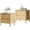 Oak, variant on HOUROM Dresser for Bedroom,9-Drawers,63" Wide Farmhouse Large Dressers & Chest,4 Solid Wood Legs,TV Stand, Storage Organizer Furniture for Bedroom(Brown)