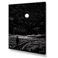 thumbnail image 2 of Designart "Mystical Mountain Planets Fantasy III" Fashion Canvas Wall Art - Glam Black Fantasy Hallway Wall Art Decor, 2 of 6