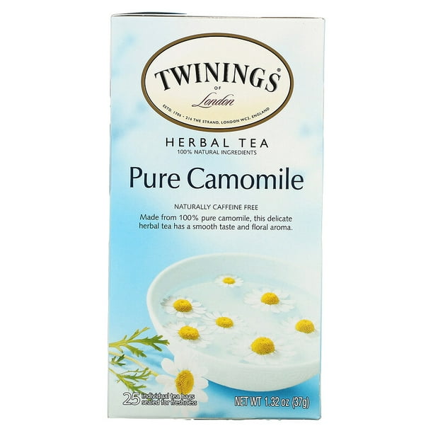 Twinings Herbal Tea Pure Camomile Caffeine Free 25 Tea Bags 1 32
