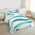 thumbnail image 3 of Castle Fairy Boys Girls Stripes Twin Comforter Sets,Abstract Gradient Lines Bedding Set, 3 of 8