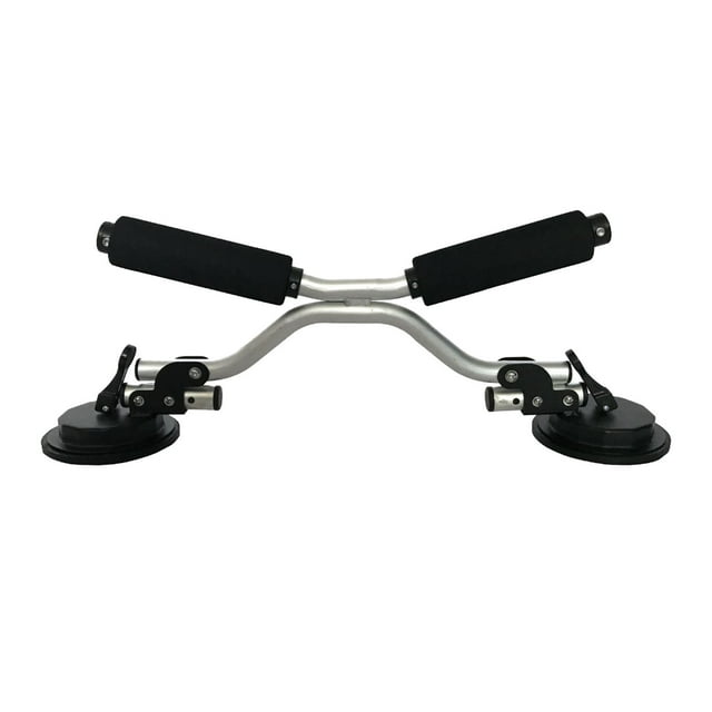 Soporte de carga de rodillo para bote de succión para kayaks parte del automóvil, inconfundible, negro, paquete de 1 shamjiam Rodillo de kayak